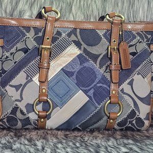 Coach denim handbag